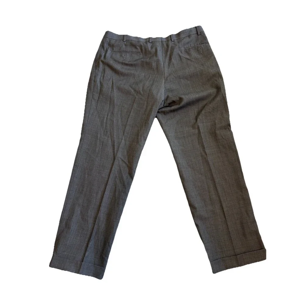 Lauren Ralph Lauren Men's Charcoal Wool Blend Dress Pants Flat Front Size 33x30‎